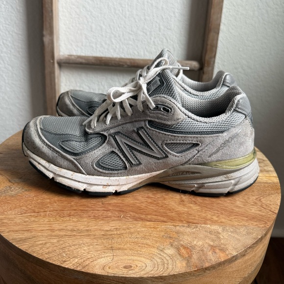 New Balance W990GL4 Grey/Castlerock Leather/Mesh Women's Sz: 8 - Picture 7 of 14